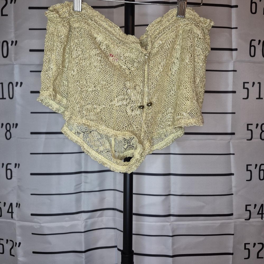 Victoria's Secret Gold Knit Coverup Shorts
